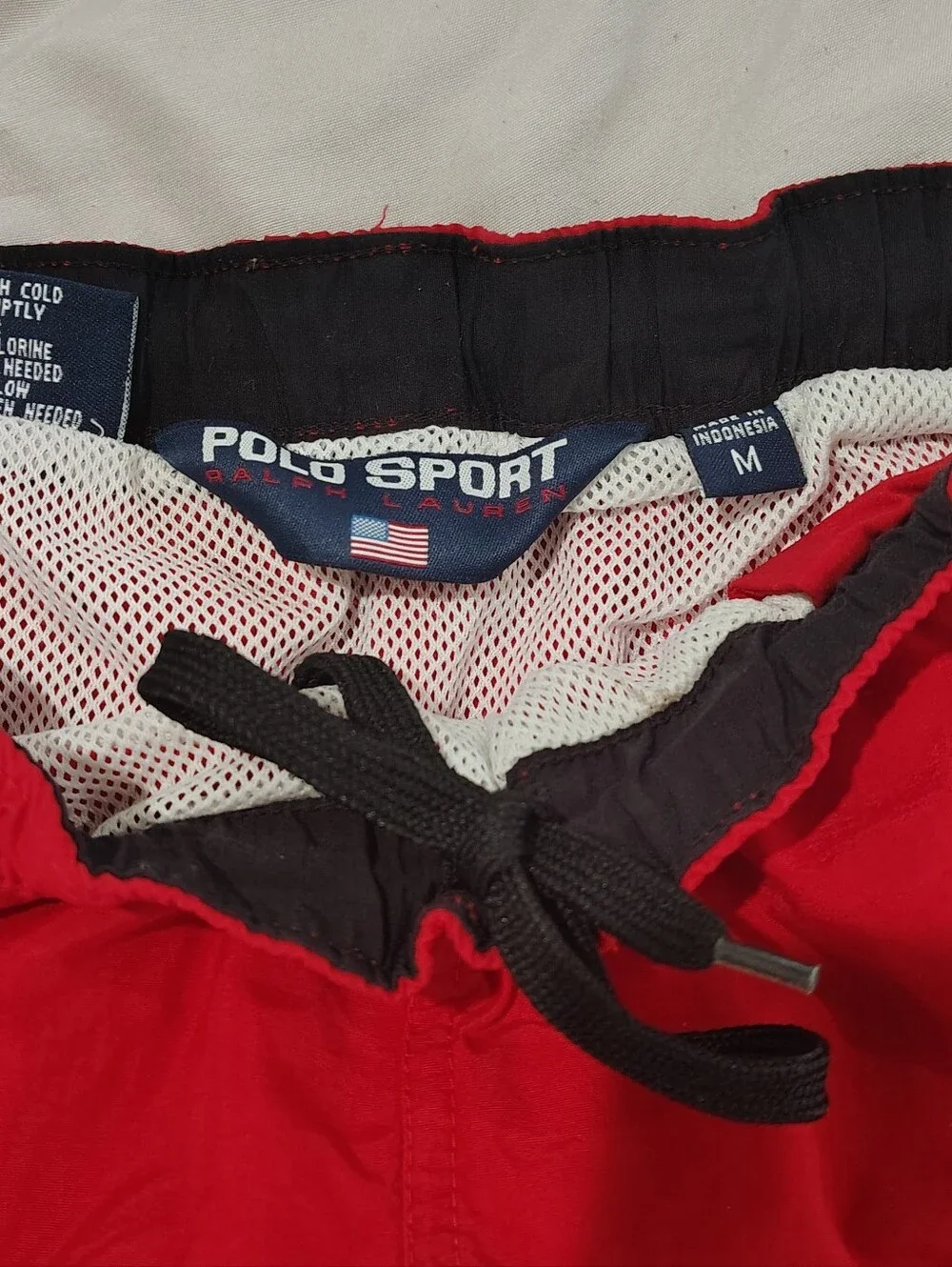 Polo by Ralph Lauren Red Men's Swim Shorts Polo Sport Size Medium